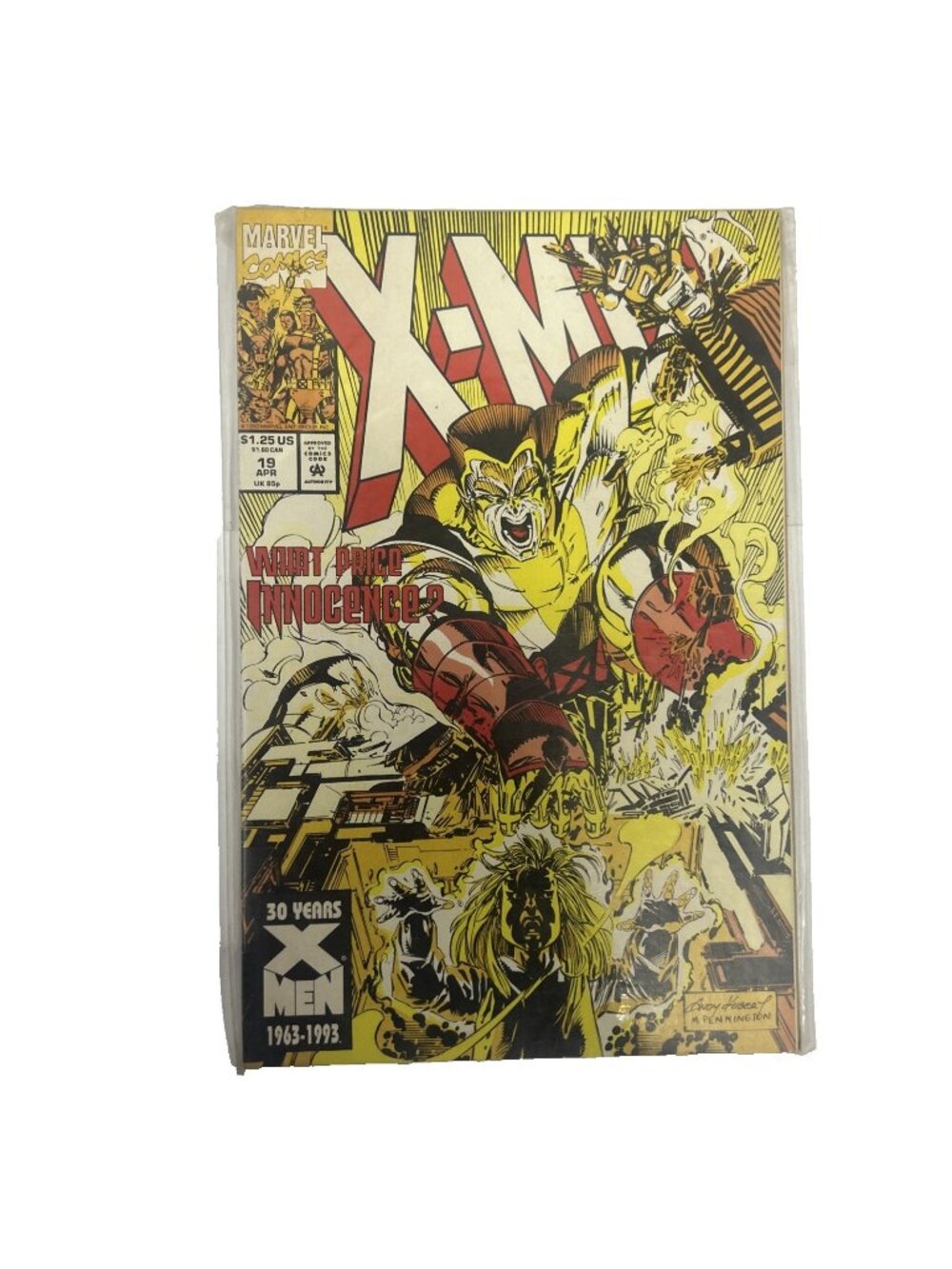 Marvel Comics Comic Book X Men What Price Is Innocence #19 April Comic Book